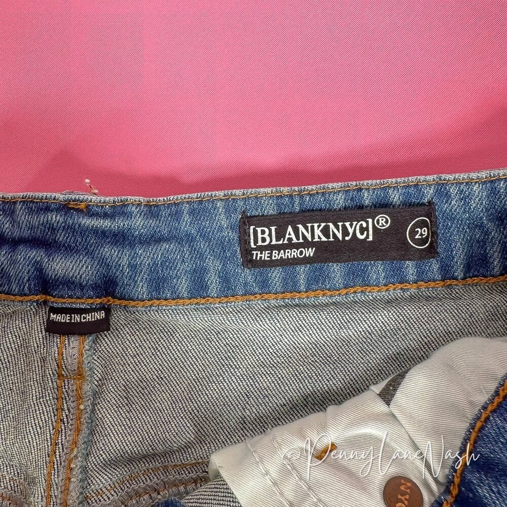 NWT BlankNYC The Barrow Higher Power Shorts In Blue - Picture 5 of 9